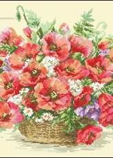 Alisa 2-28 Poppies Basket PCS