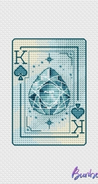 Bunberry stitch - Gem Cards. Aquamarine by Lidia Gorbikova