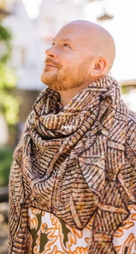 Briochevron Shawl by Stephen West