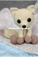 Left Handed Crocheter - Jennifer Adams - Arctic Fox