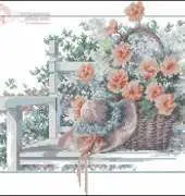 Lanarte 33925 Bench with Hat and Flowers