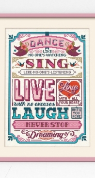 Stitchrovia CSR 00095 Dance, Sing and Live by Emma Congdon PCS + XSD