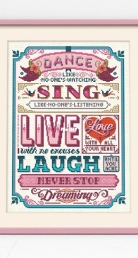 Stitchrovia CSR 00095 Dance, Sing and Live by Emma Congdon PCS + XSD