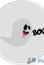 Daily Cross Stitch  - Funny Ghost