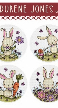 Durene Jones Cross Stitch DJXS2355 Spring Bunnies PCS + XSD