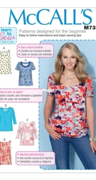 McCalls - M7322 - Misses Tops - Sizes L-XXL