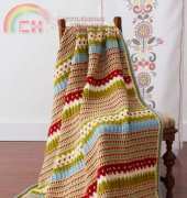 Yarnspirations -  Country Fresh Blanket - Free