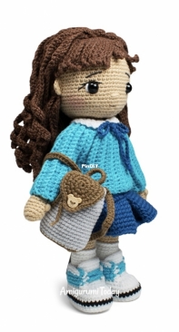Amigurumi Today - Unknown Designer - Amy Doll with Backpack - Free