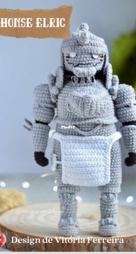 Amigurumis da Vit - Vitória Ferreira - Alphonse Elric - Spanish