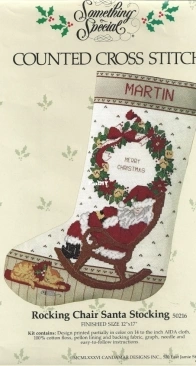 Candamar Designs - 50216 - Rocking Chair Santa Stocking