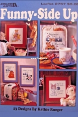 Husband and Cat/Dog from Leisure Arts 2757 Funny Side Up PCS