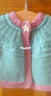 Seren - an everyday seamless yoked cardigan by Katy Farrell - Ceradka Designs