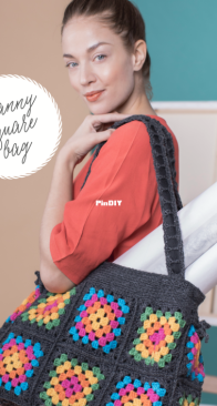 Novita - Sisko Sälpäkivi - Granny Square Bag - Free