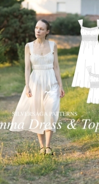 Silversaga Patterns - Emma Dress and Top - UK 6-22