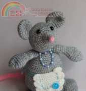 Baby Mouse amigurumi by Anastasia - English