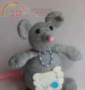 Baby Mouse amigurumi by Anastasia - English