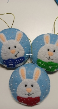 Felt christmas tree toys