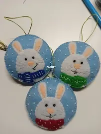 Felt christmas tree toys