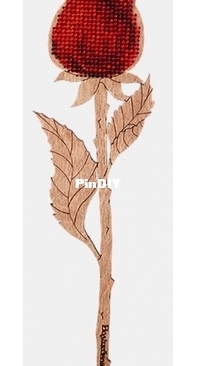 Wonderland Crafts - FLK-047 Rose Bud Ornament