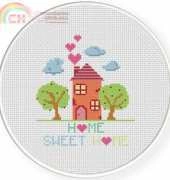 Daily Cross Stitch - Home Sweet Home