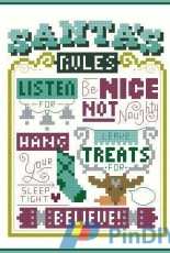 Santas Rules by Emma Congdon from Cross Stitch Crazy 222 XSD and PCS