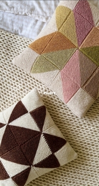 Stella Quilt Cushion by Laura Penrose