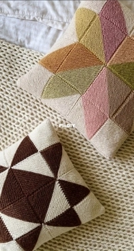 Stella Quilt Cushion by Laura Penrose