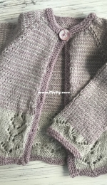 Lavender garden cardi by Anne B Hanssen
