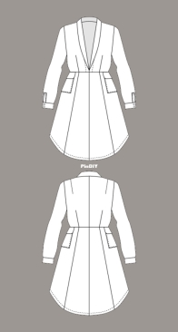 Named Dakota -  Shawl Collar Dress