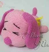Havva Unlu - Cute Pink Dog Pattern - English