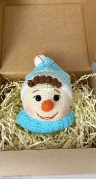 Kat Knit Toys - Ekaterina Litvinova - Snowman the Christmas Tree Ornament