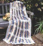 Leisure Arts - Laurie Halama - Lattice Squares Afghan (Country Baskets)
