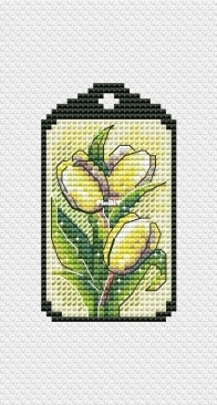 Spring Keychain. Yellow Tulips by Toma Mishukova-Reznichenko