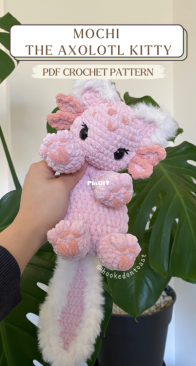 Hooked on Toast - Monica - Mochi the Axolotl Kitty