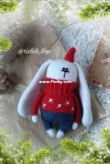 Rizhik Toys - Ulyanka Ryzhik - Christmas Bunny - Russian