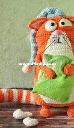 AmiCroShop - Plush Olik - Olga Kuznetsova - Cat 2020 - Katze 2000 - German