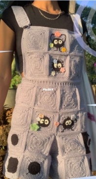 Stitchesandbern - Bernadette - Soot Sprite Overalls