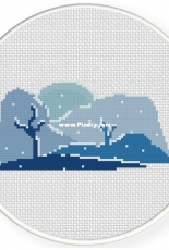 Daily Cross Stitch - Snowy Day