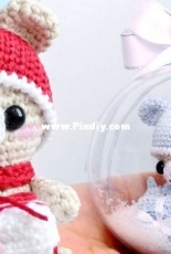 Emily Freeman / Amylie Friman - New Years bear with a gift - Russian - Free