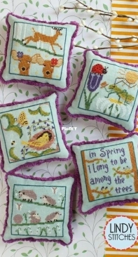 The Blue Flower + Lindy Stitches - Spring Forest Scrapbook (part1+part2) - XSD