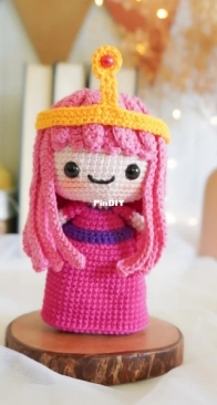 The Looped Crafts - Aimy Loren Fernandez - Minigurumi Bubblegum - Portuguese