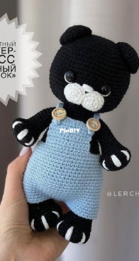 Lerchi_toys - Лерчи - Black kitten - Черный котенок - Russian - Free