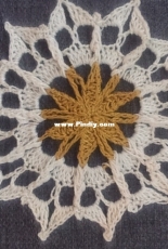 Yadvi Designs - Srividya Ganapathy - Tiny Daisy Coaster - Free