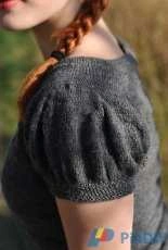 anetteknits-Miss Bennet Puffed-Sleeved Sweater by Anette Mielche-Free