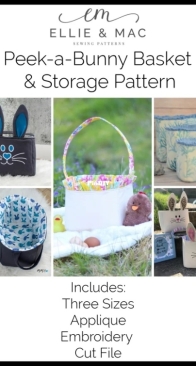 Ellie and Mac - Peek-a-Bunny Basket and Storage