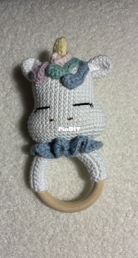 Unicorn rattle for a friend's baby