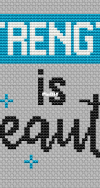 Strength is Beauty by Daily Cross Stitch PCS