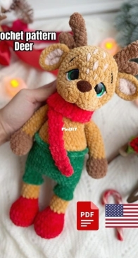 Katy Mimi Toys / grebneva Toys _ Crochet Pattern Deer _ English