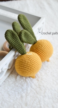 Cozy Toy Designs - Turnip Rattle - English