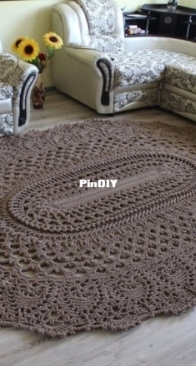 Snuzzle Babiez _oval pineapple Lace Rug _ English